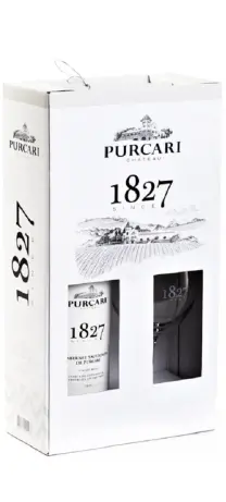 Purcari Gift Box Cabernet Sauvignon 0,75l + kieliszek
